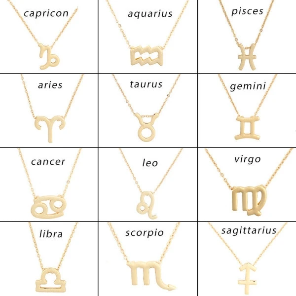 Gemini Pendant Necklace Braided Chain