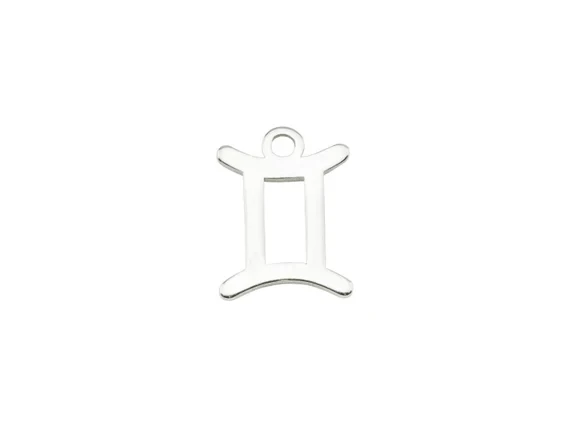 Gemini Pendant Necklace Braided Chain