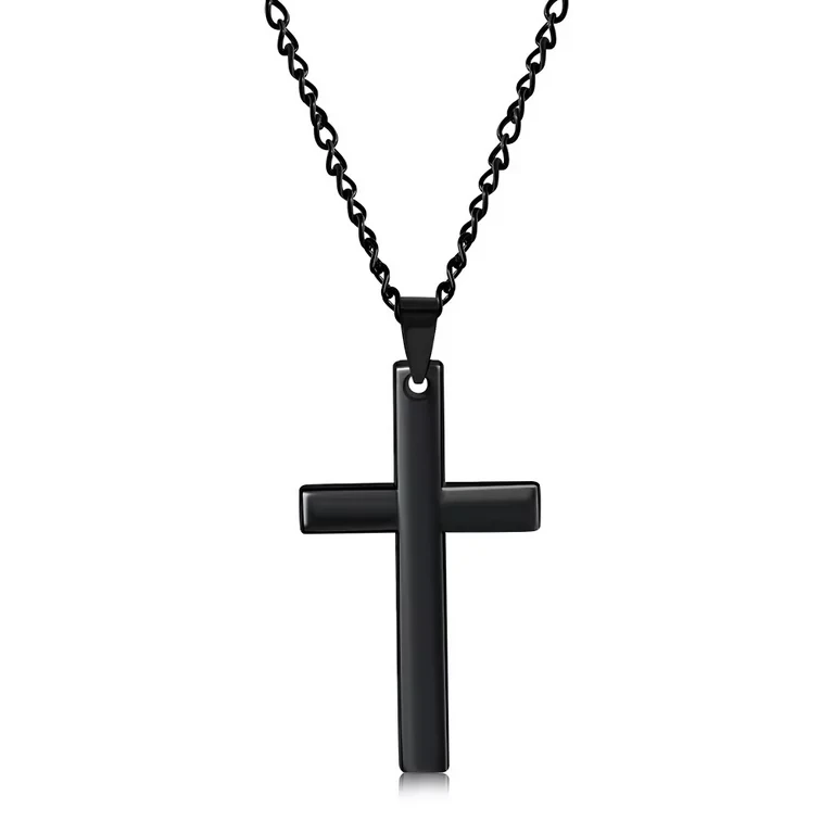 Cross Pendant Necklace Stainless Steel