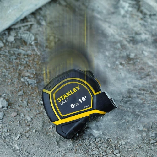Stanley Tylon Short Tape Measure, 5m/16' x 19mm, Yellow/Black, STHT36194