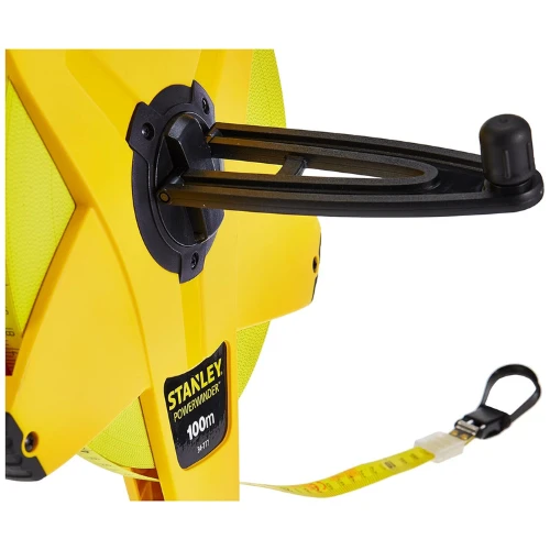 Stanley 2-34-777 Measures 100m x 13mm Power winder Fiberglass Tape - Multicolore