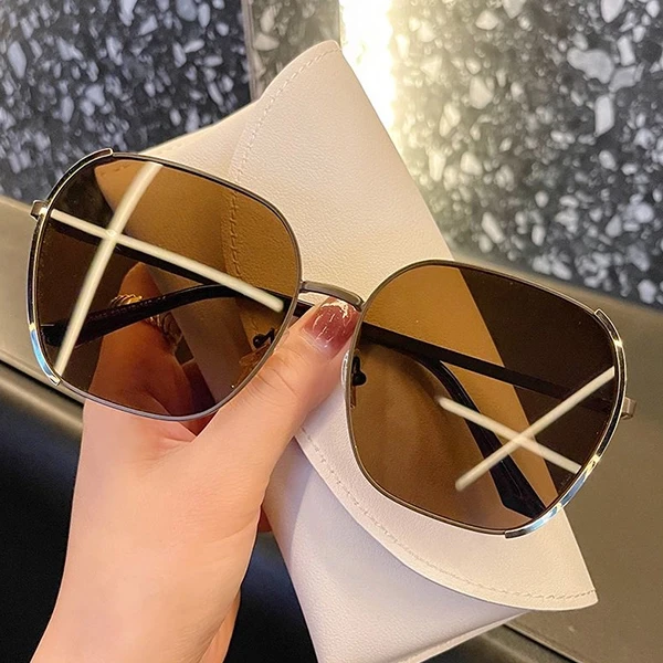UV Protection Sunglasses | Korean Round Face Shades | Big Face Slimming | Glass
