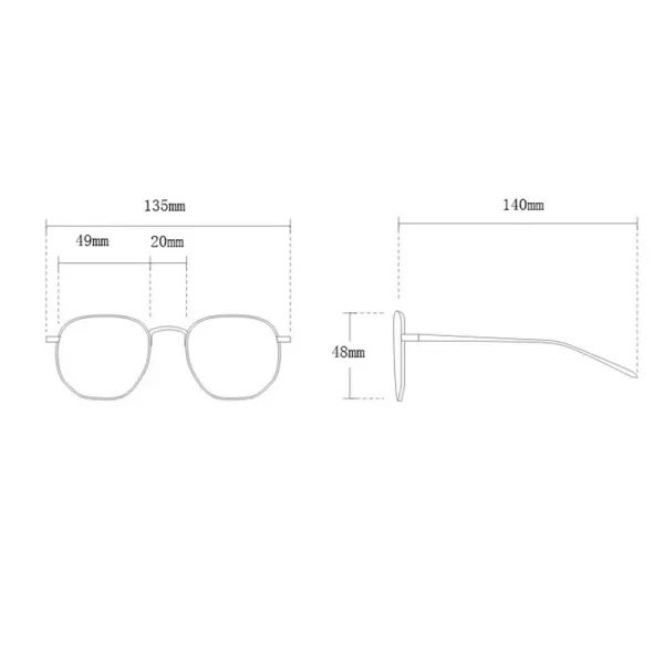 Stylish Purple Round Sunglasses Men's Metal Frame Shades