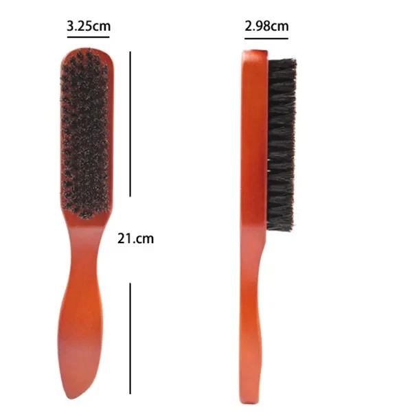 Long Handle Boar Bristle Cleaning Brush Hairdressing Men Beard Anti Static Barbe