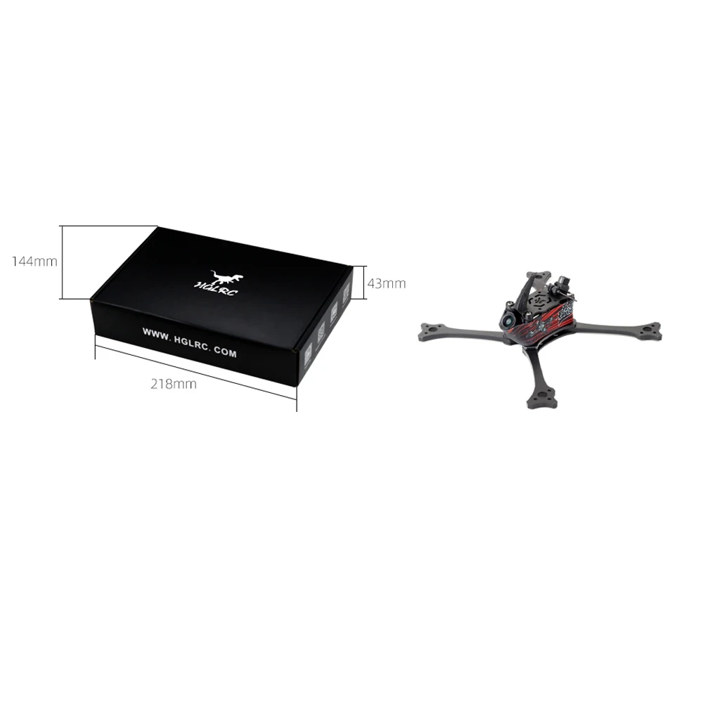HGLRC Wind5 Lite V2 195mm Wheelbase 5 Inch Frame Kit for RC FPV Racing Drone - B