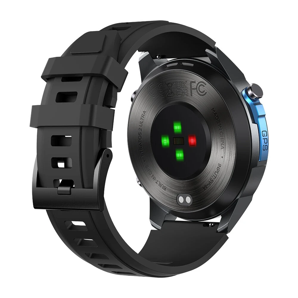 Zeblaze Stratos 2 Ultra Smart Watch - 1.43" HD AMOLED, GPS Dual-Band GNSS, 10 AT
