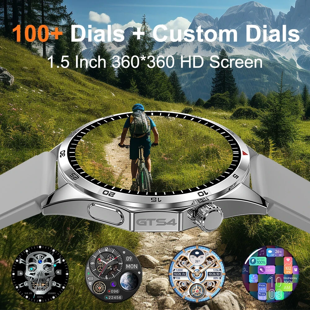 LEMFO GTS4 1.5 inch HD bluetooth Call Health Monitoring Blood Oxygen Hear Rate B