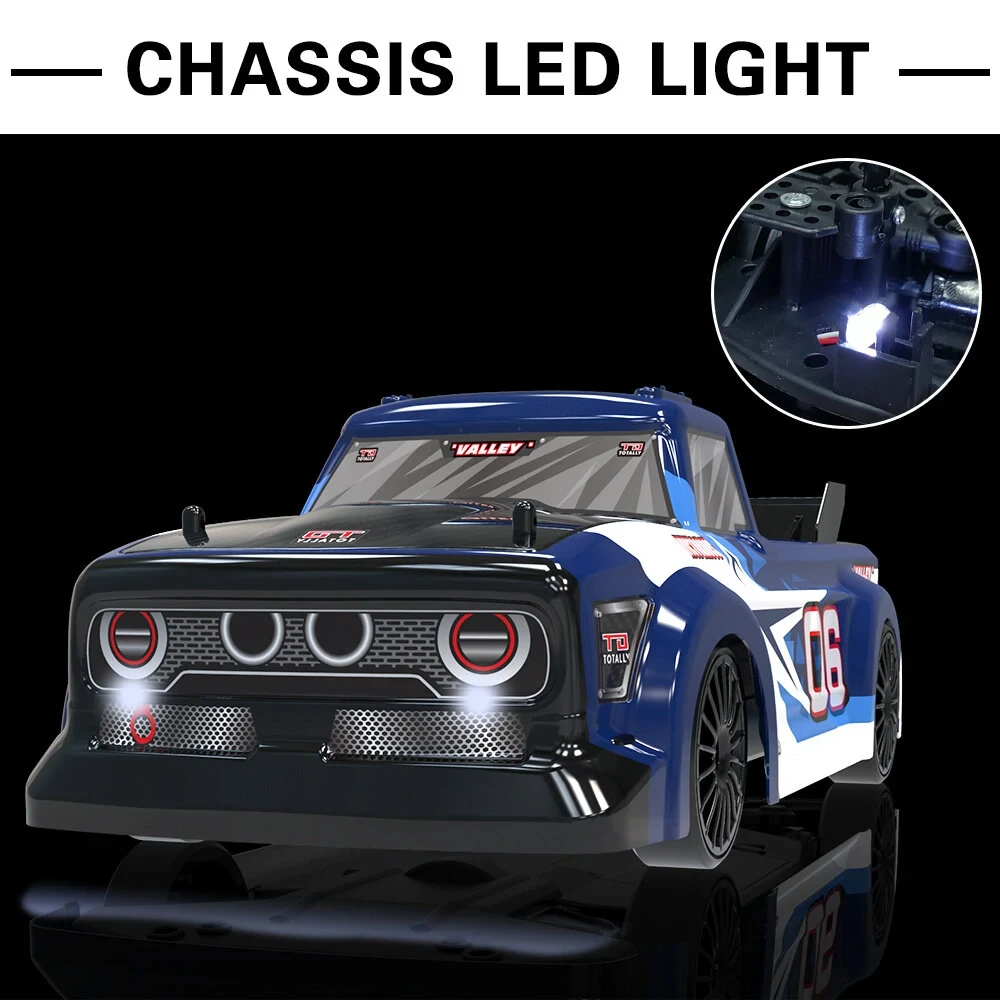 Volantex 78504-3 RTR Two Batteries 1/14 2.4G 4WD Drift RC Car LED Light High Spe