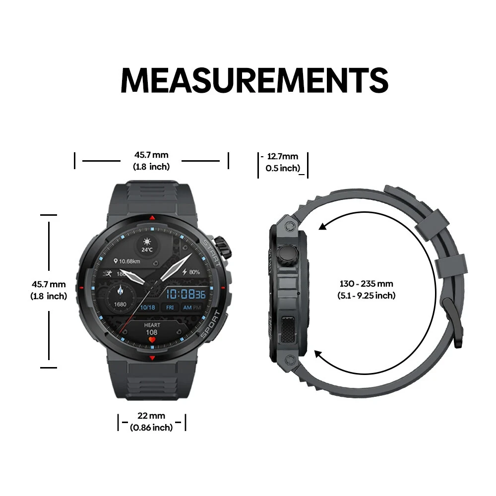 Zeblaze Ares 3 Plus Smart Watch - 1.43" AMOLED, Stainless Steel, IP68