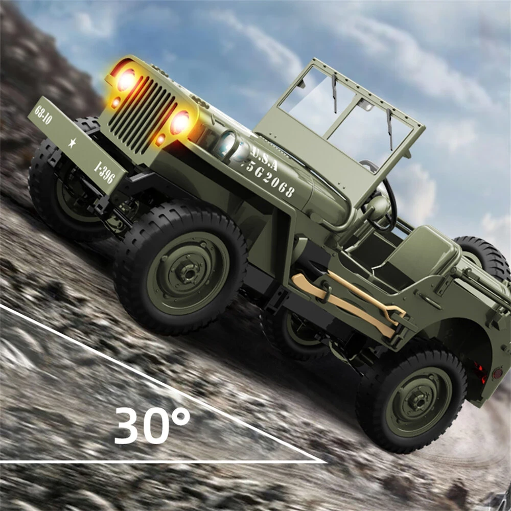 JJRC C8815 RTR 1/10 2.4G 4WD RC Car Willys Military Truck for Jeep Off-Road Clim