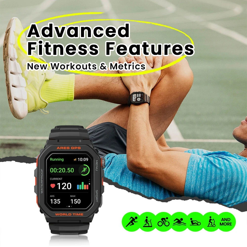 [World Premiere]Zeblaze Ares GPS Rugged 1.75 inch HD 3 ATM Detailed Health and W