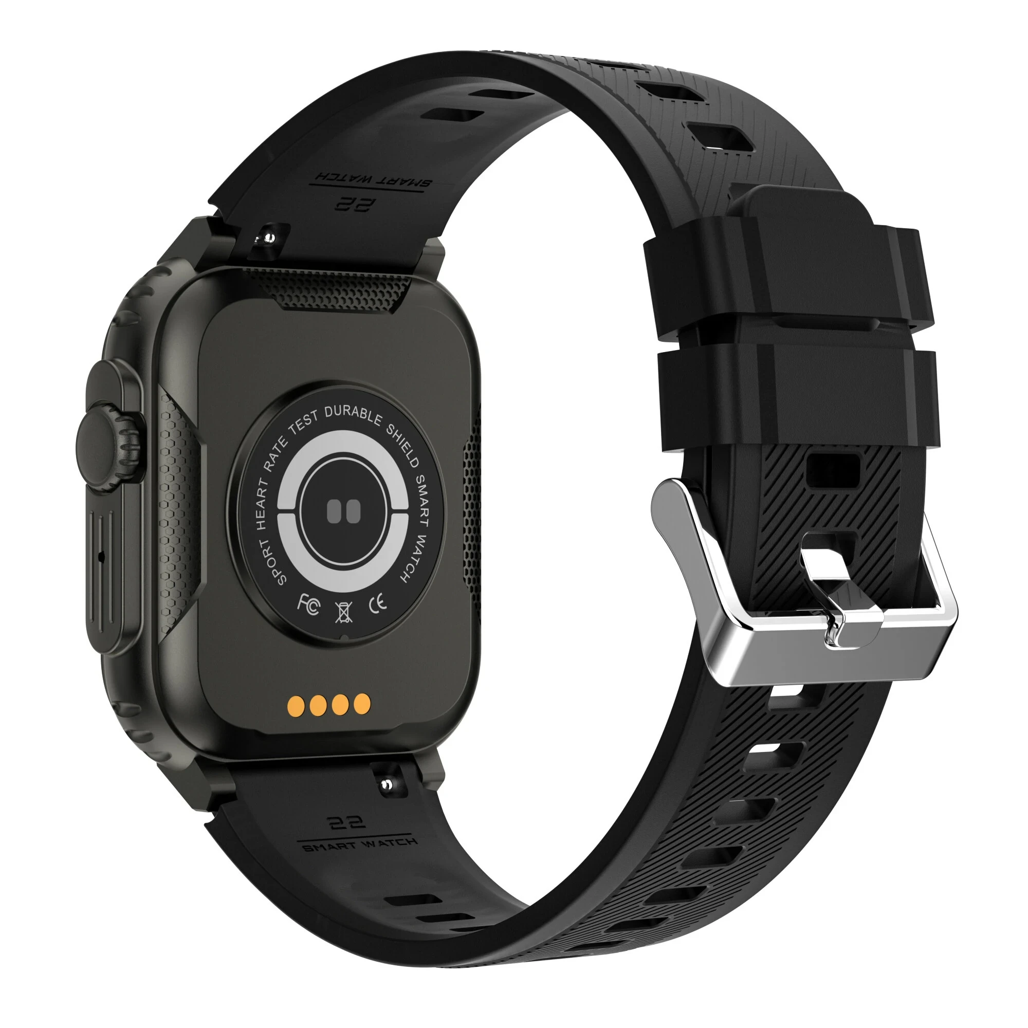 A70 1.96 inch HD Screen Heart Rate Blood Pressure SpO2 Monitor BT5.0 600mAh TWS