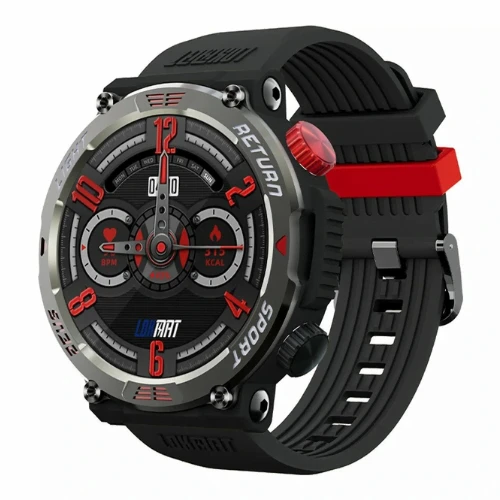 LOKMAT ZEUS 5 PRO 1.54 inch Power Metallurgy 5ATM Heart Rate Blood Oxygen Blood