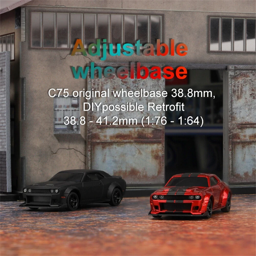 Turbo Racing C75 RTR 1/76 2.4G RWD Mini Drift RC Car Sports Truck LED Lights Ful