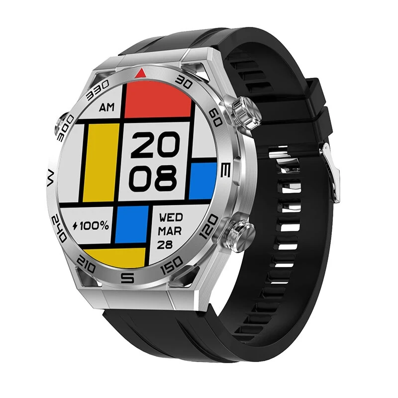 DT Ultra Mate Smart Watch - 1.5" HD Screen, Bluetooth Call, PPG+ECG, GPS, NFC, I