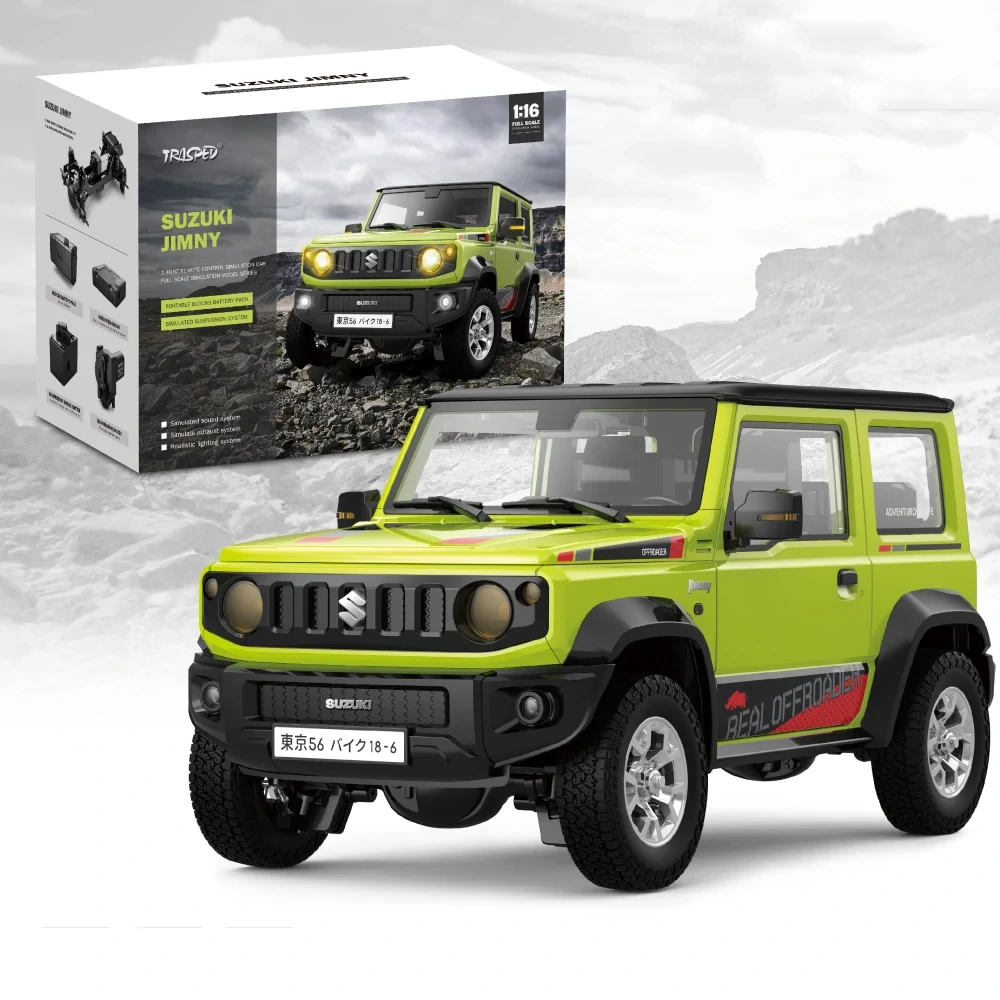 HG HG4-53 TRASPED 1/16 2.4G 3WD RC Car for SUZUKI JIMNY Rock Crawler LED Light S