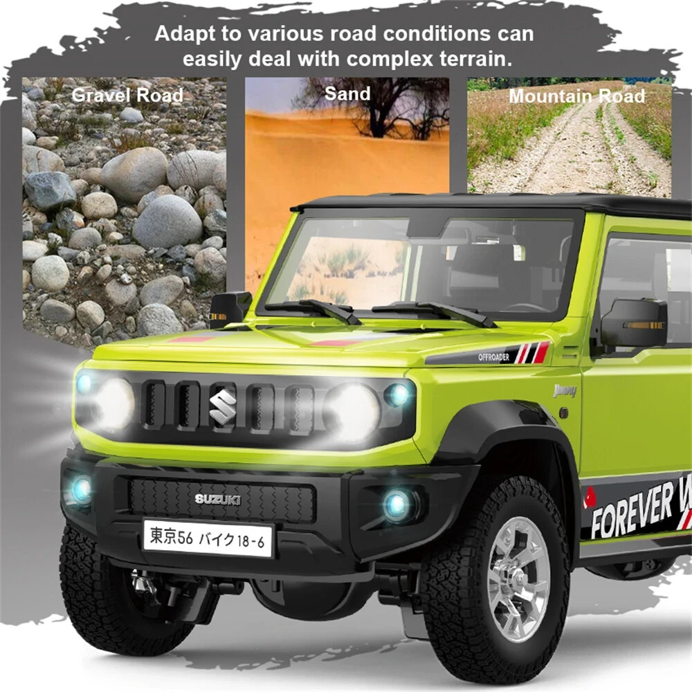 HG HG4-53 TRASPED 1/16 2.4G 3WD RC Car for SUZUKI JIMNY Rock Crawler LED Light S
