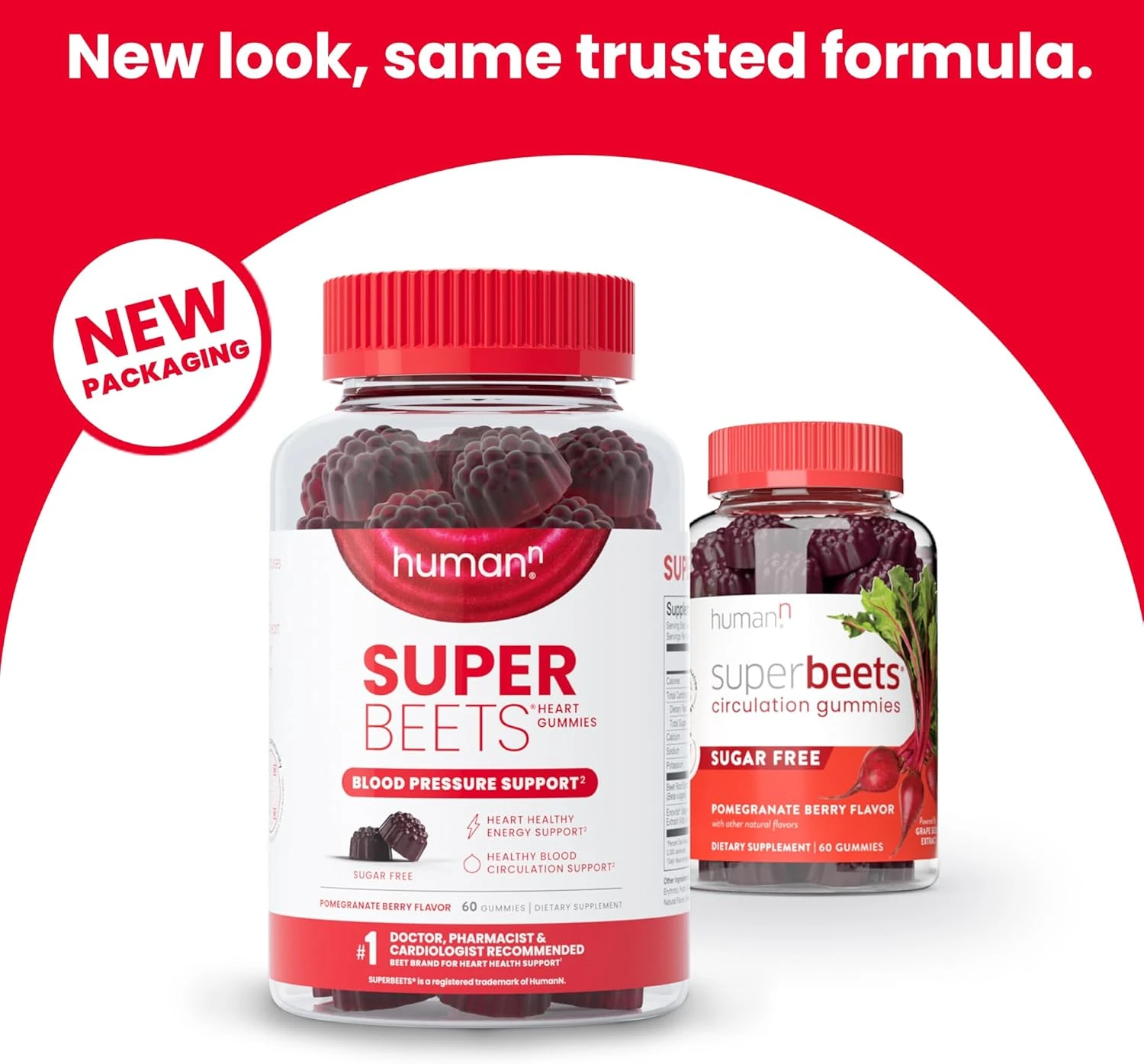 humanN SuperBeets Heart Gummies - Beet Gummies with Heart-Healthy Energy Support