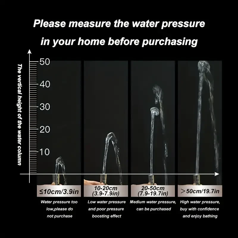 1pc Pressurized Handheld Shower Head, 3 Modes Adjustable Water Output Shower Hea