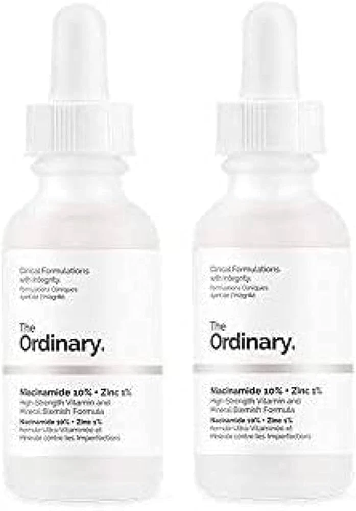 The Ordinary 2 Pack Niacinamide 10% + Zinc 1% 30ml Pack of 2