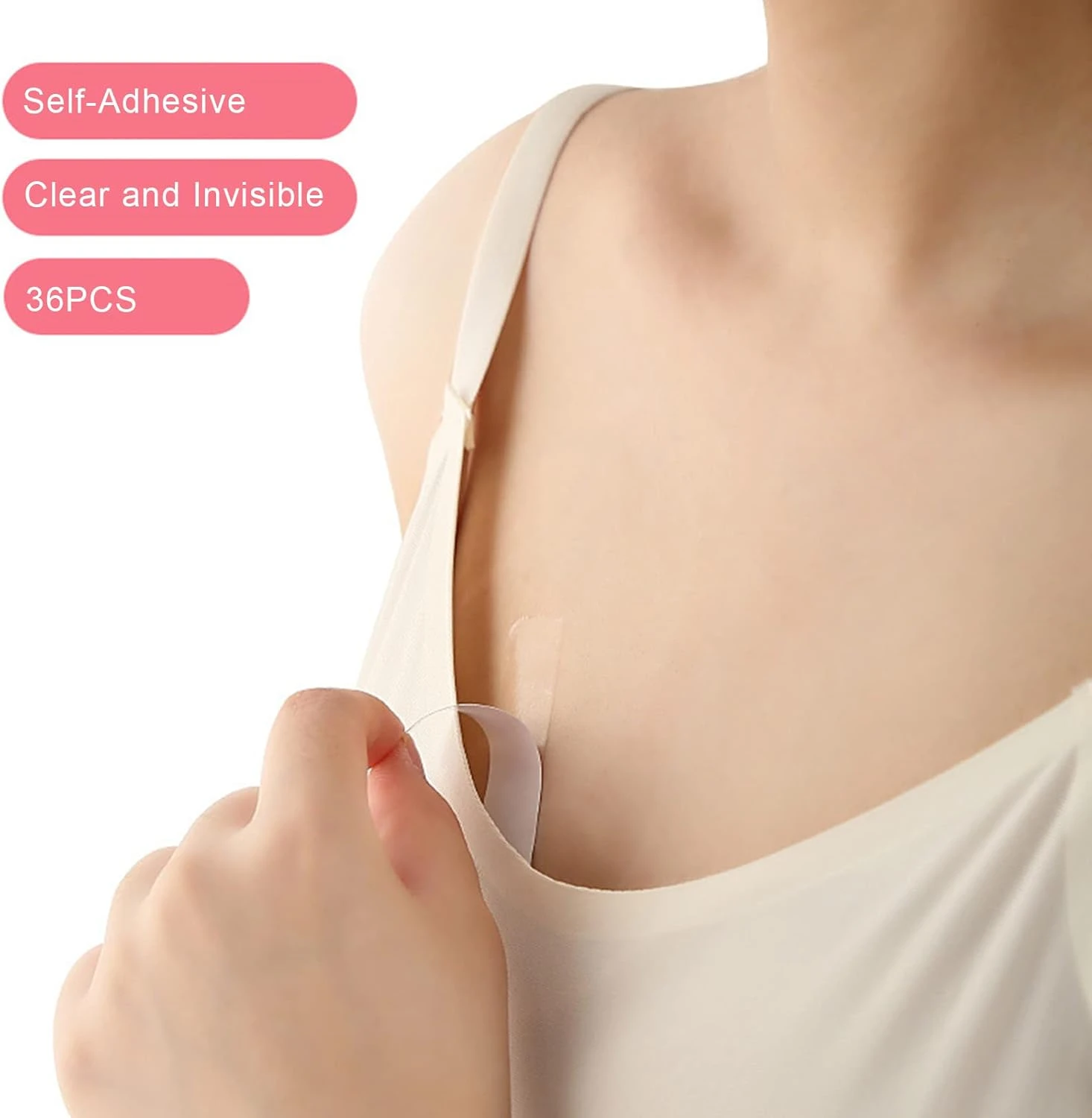 36PCS Double Sided Body Tape Self-Adhesive Bra Clothes Dress Shirt Secret Sticke
