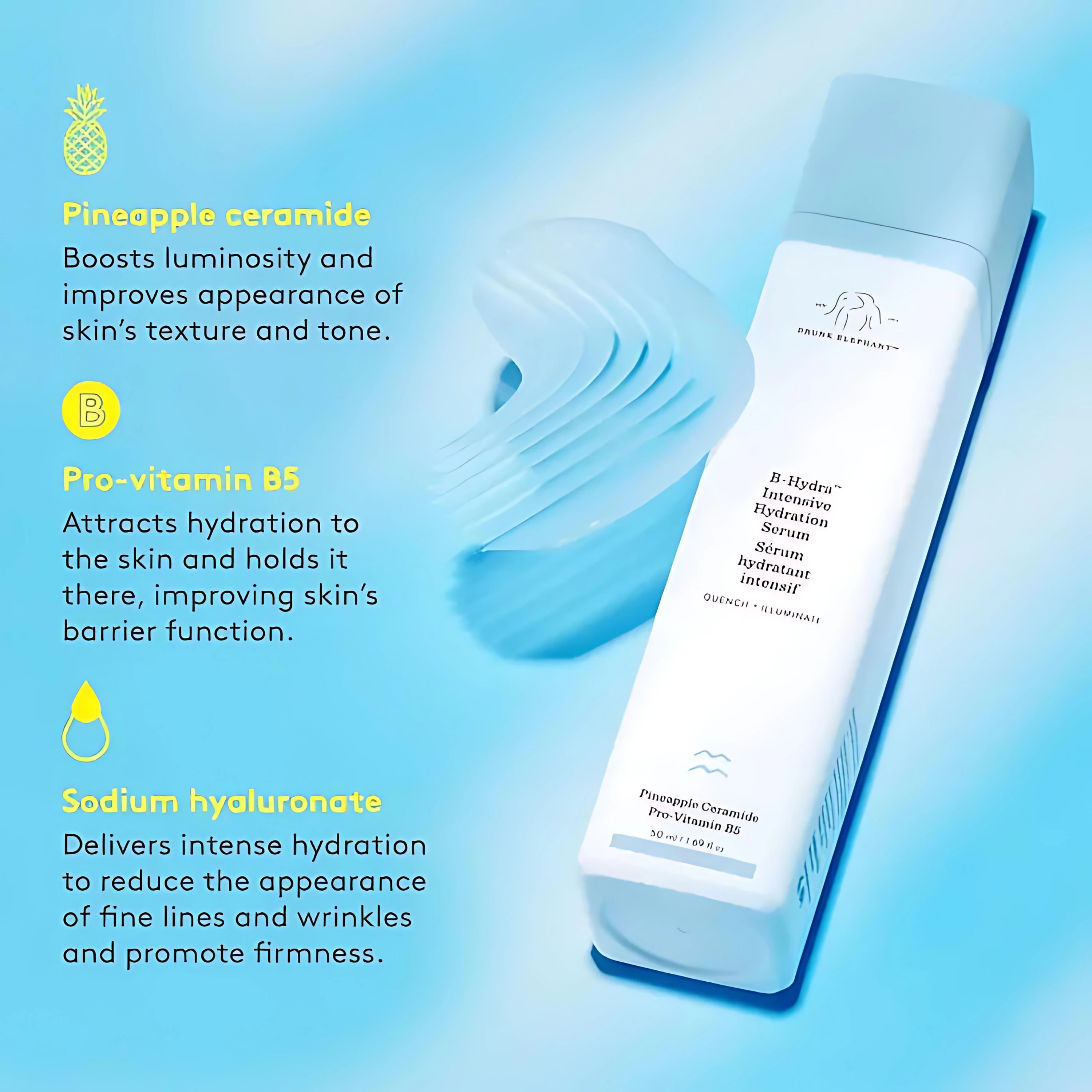Drunk Elephant B Hydra Intensive Hydration Serum 50 ml.