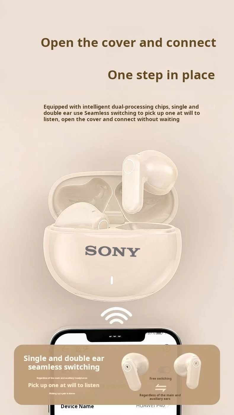 Original Sony M21 Bluetooth Headset HiFI Stereo Game Earphone Wireless Sport Ear