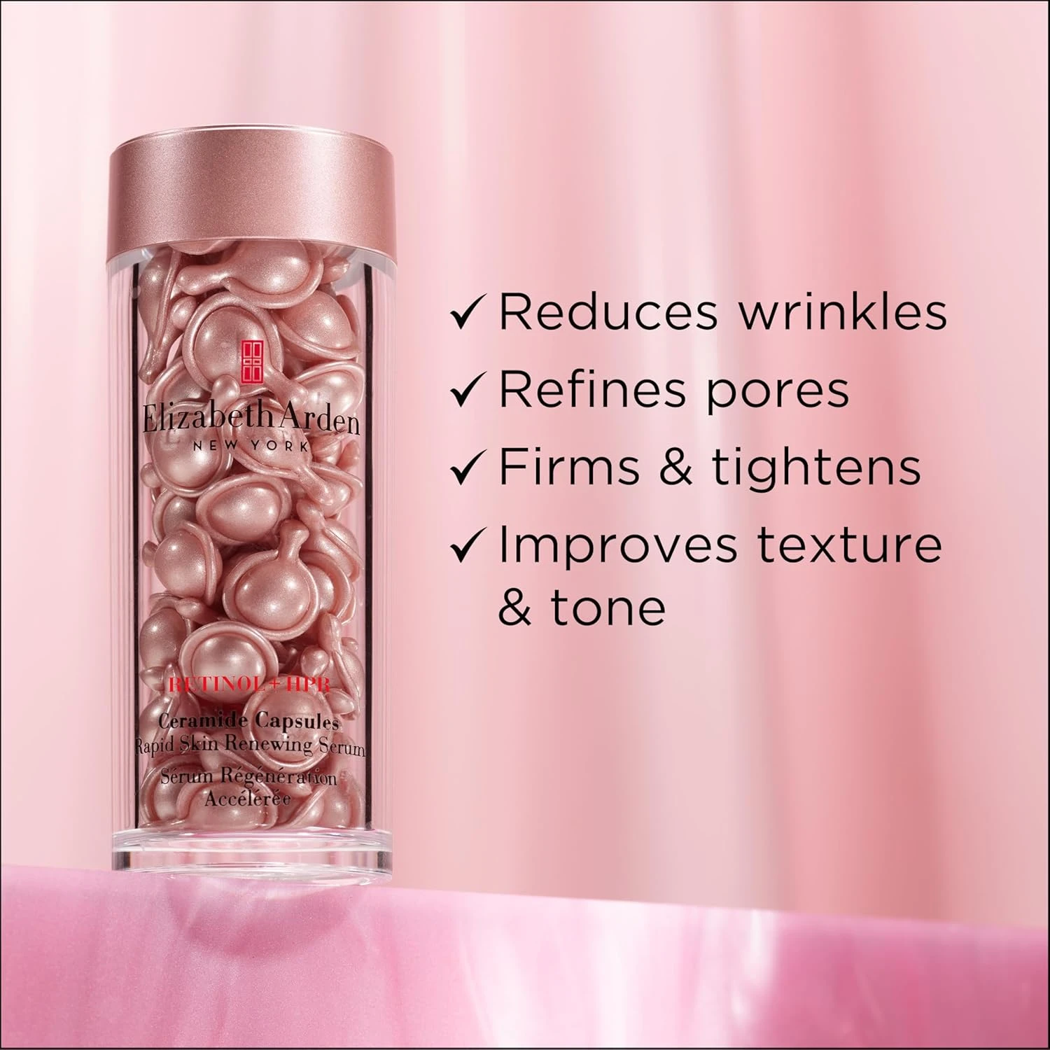 Elizabeth Arden Retinol + HPR Ceramide Capsules Rapid Skin Renewing Serum 90ct