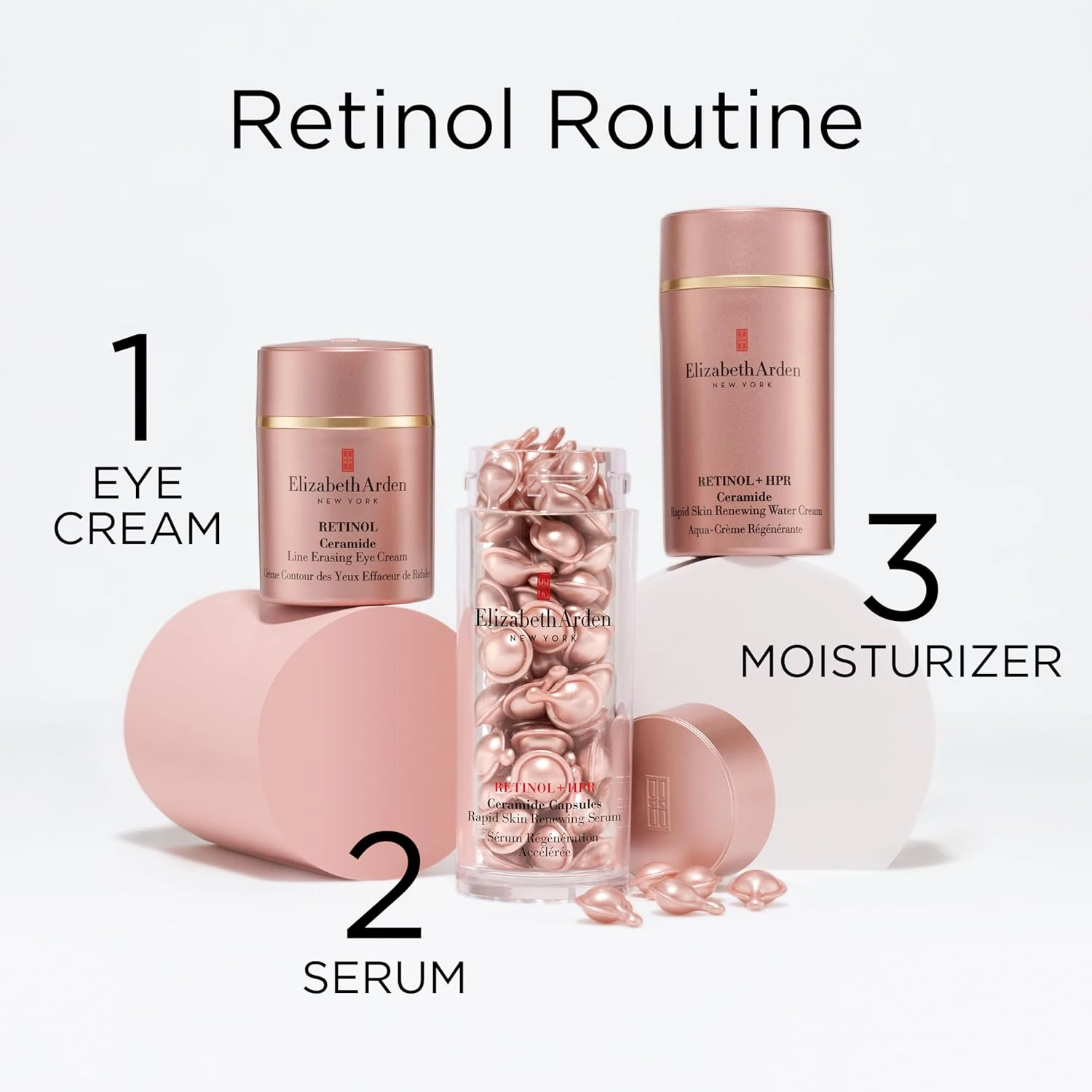 Elizabeth Arden Retinol + HPR Ceramide Capsules Rapid Skin Renewing Serum 90ct