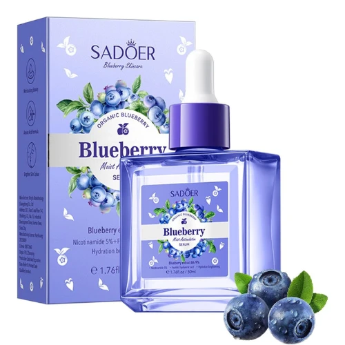 Hyaluronic Acid Face Serum, Blueberry Moisturizing Facial Serum, Anti-Aging & Hy