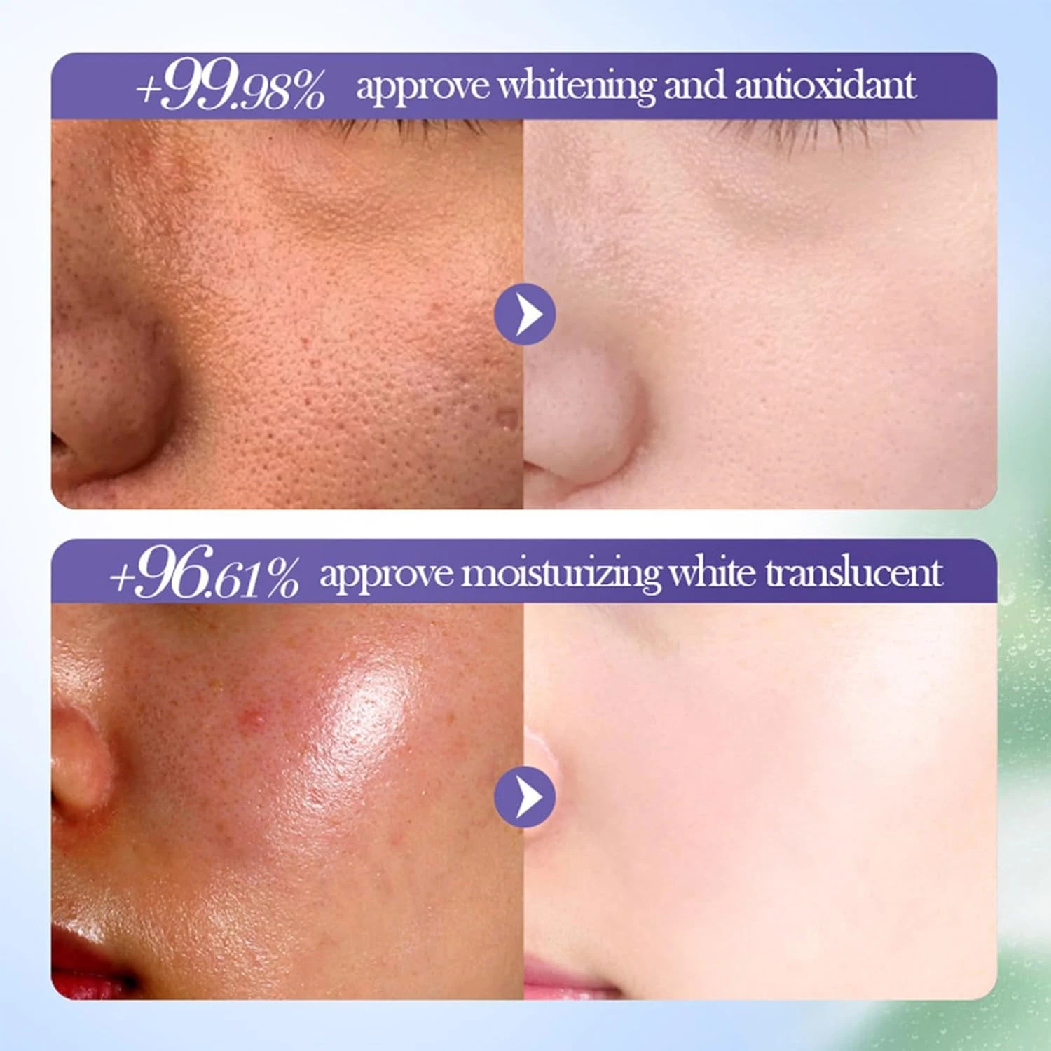 Hyaluronic Acid Face Serum, Blueberry Moisturizing Facial Serum, Anti-Aging & Hy
