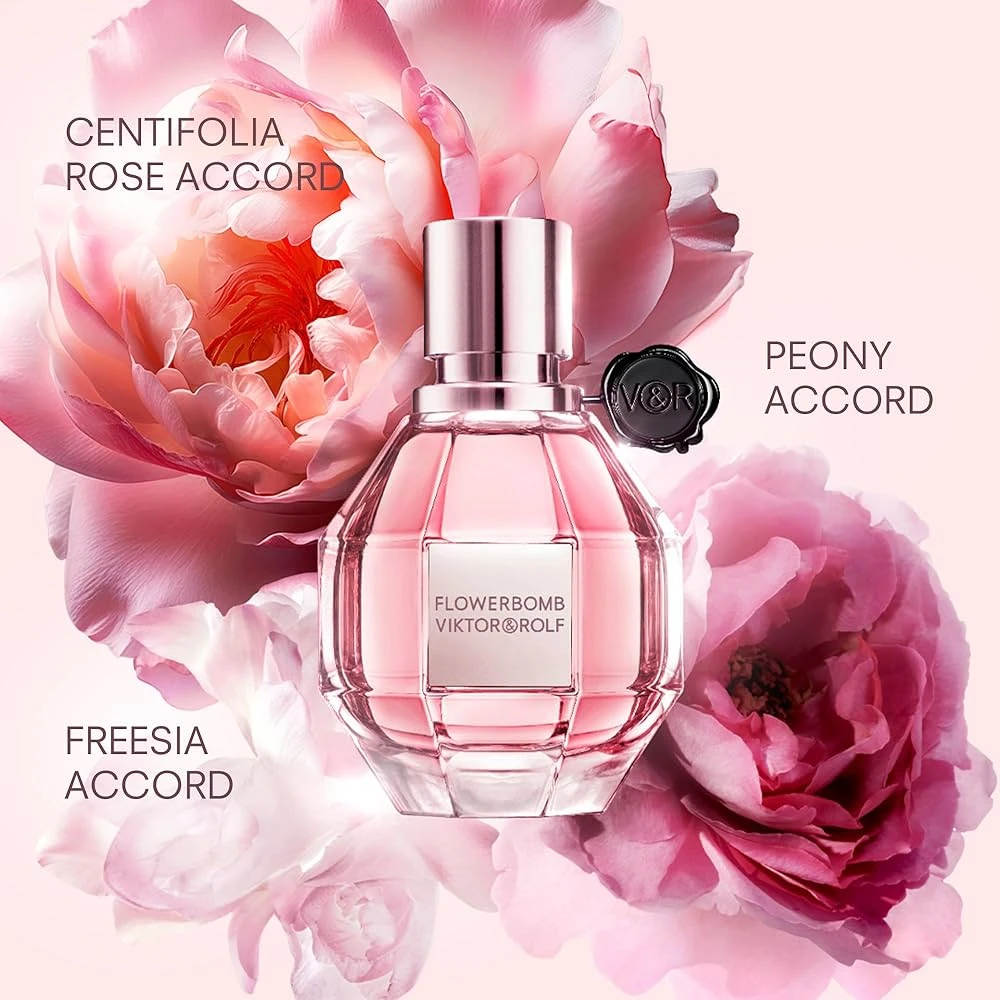 Viktor & Rolf Flowerbomb , Eau De Parfum Spray for Women, 3.4 Fl Oz