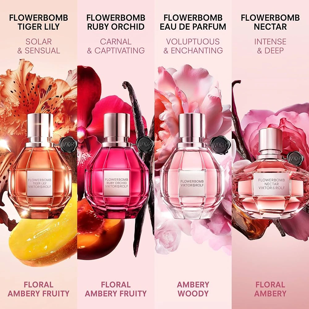 Viktor & Rolf Flowerbomb , Eau De Parfum Spray for Women, 3.4 Fl Oz