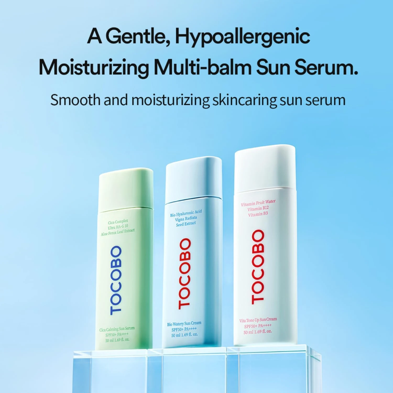 TOCOBO Cica Calming Sun Serum SPF50 PA++++ 50 ml 1.69 fl. oz - Fermented Cica Co
