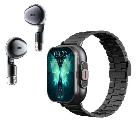 2025 Latest  Smart Fashion D8 Smart Watch TWS BT Call 2 in 1 with Earphones Inte