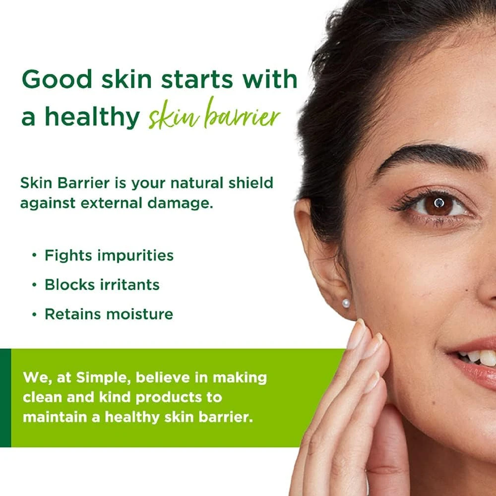 Simple Protecting Daily Face Cream Moisturiser, Spf 15, Vegan, No Perfume And Al
