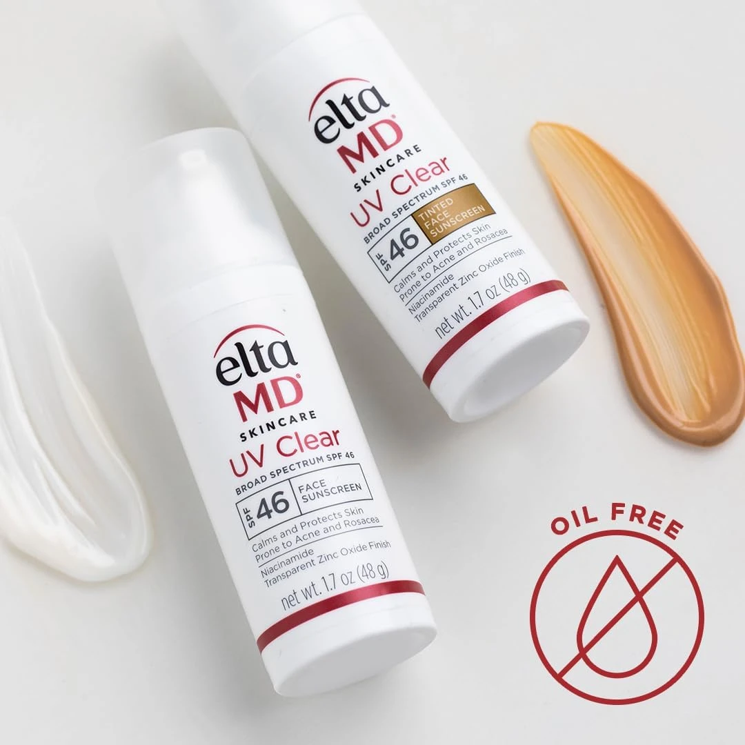 EltaMD UV Clear Facial Sunscreen SPF 46 - For Skin Types Prone To Acne, Rosacea 