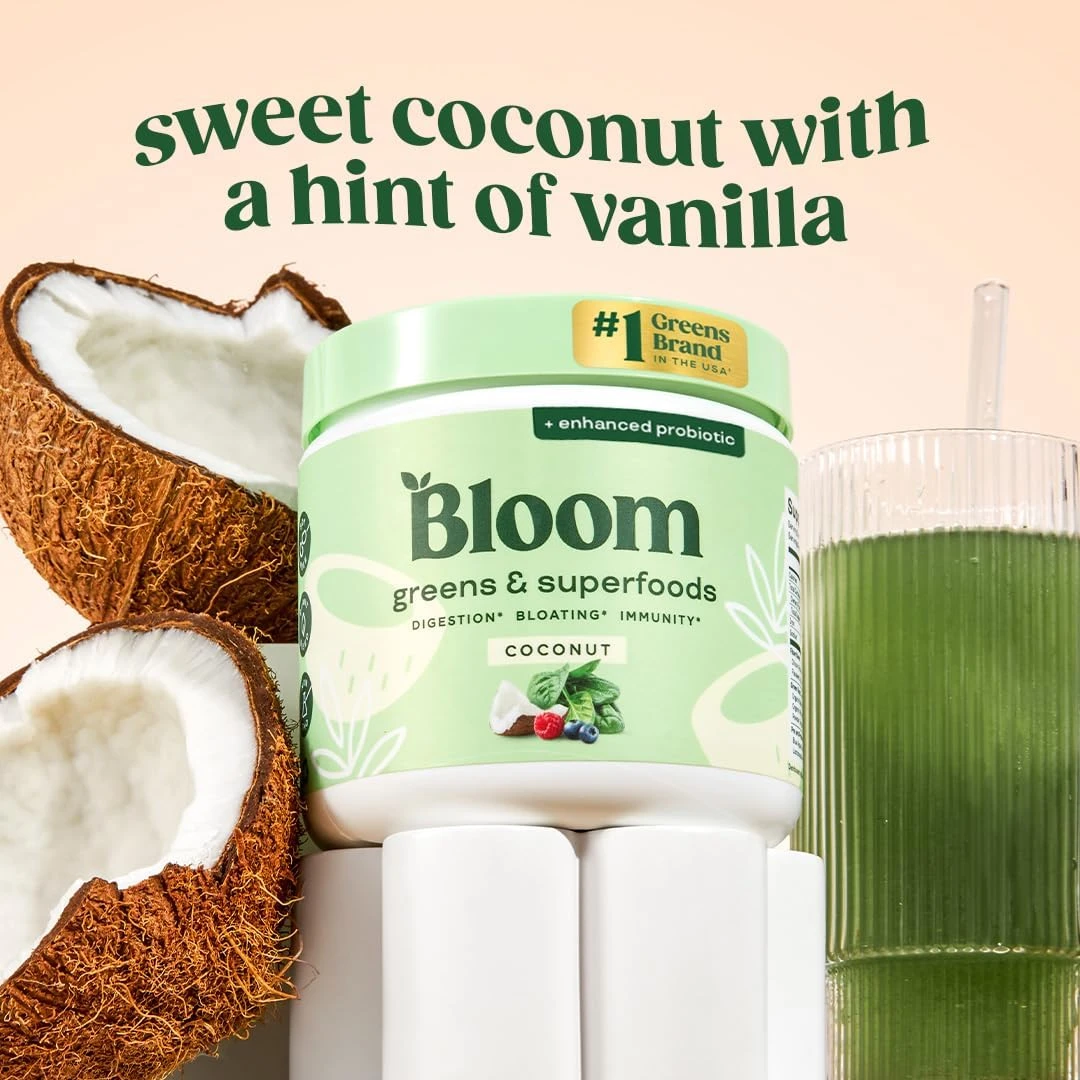 Bloom Nutrition Green Superfood | Super Greens Powder Juice & Smoothie Mix | Com