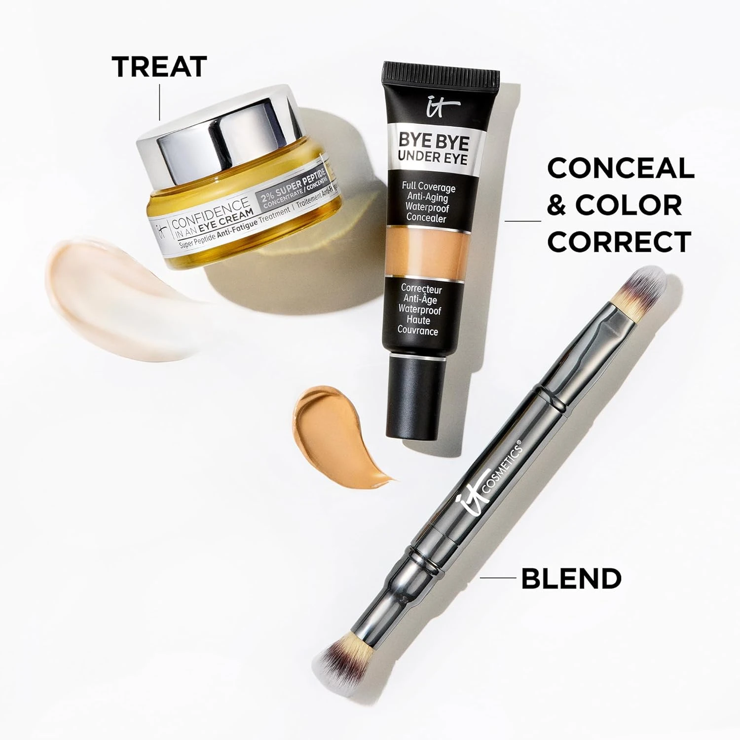 (10ml, Light Golden) – IT COSMETICS 10ml Bye Bye Under Eye Full Coverage Anti-Ag