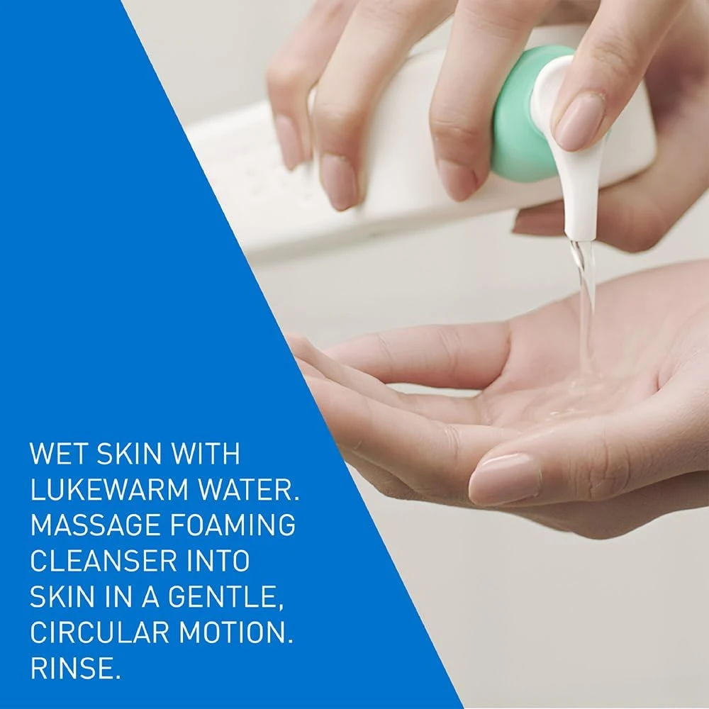 CeraVe Foaming Cleanser | Face and Body Wash for Normal to Oily Skin with Hyalur