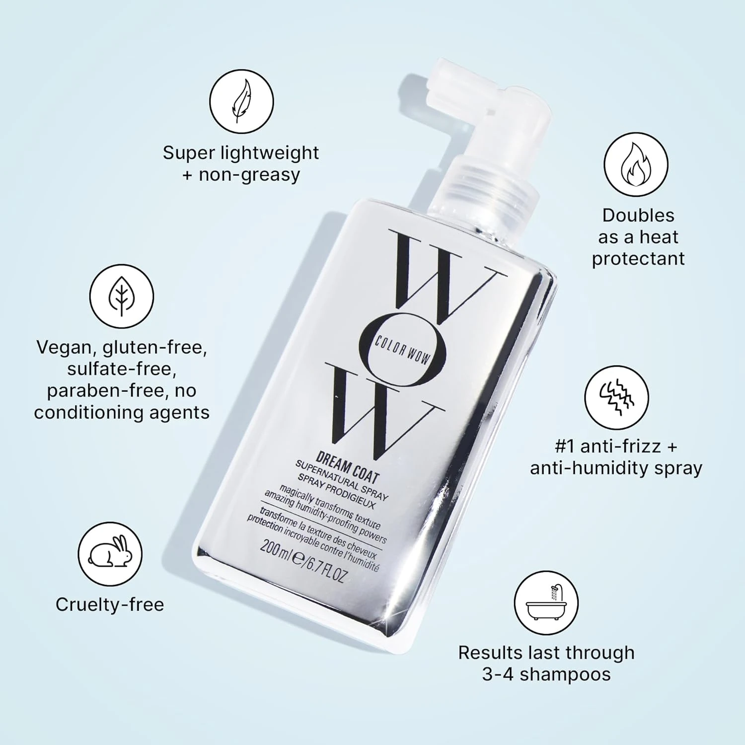 COLOR WOW Dreamcoat Supernatural Spray, Silver, 200 ml