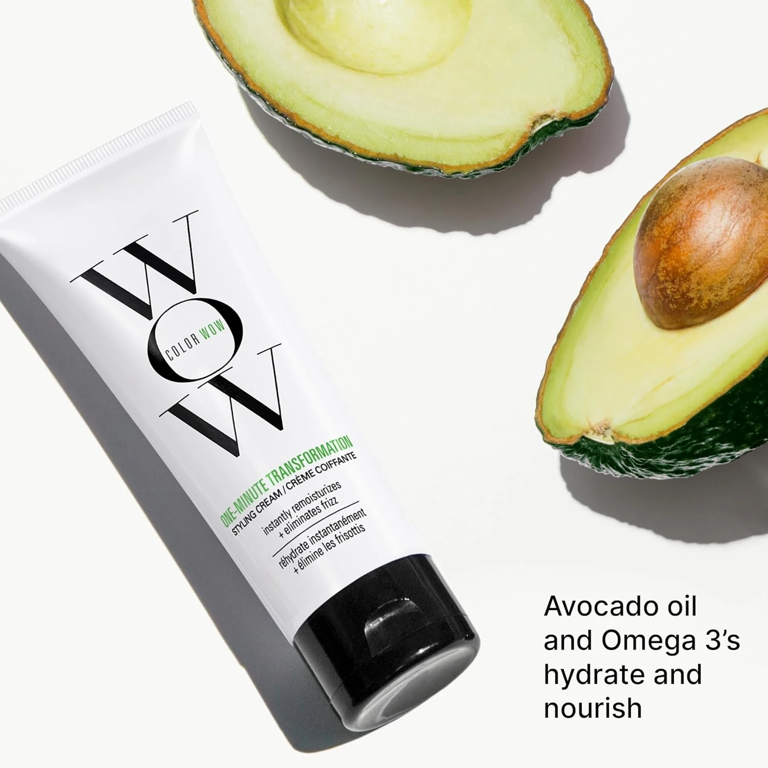 COLOR WOW One Minute Transformation Styling Cream - Instant Frizz Fix with Nouri