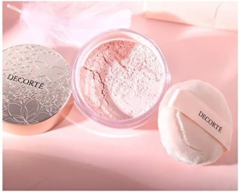AQMW COSME Decorte Face Powder, Loose Transparent Setting Tone Up Powder Loose P