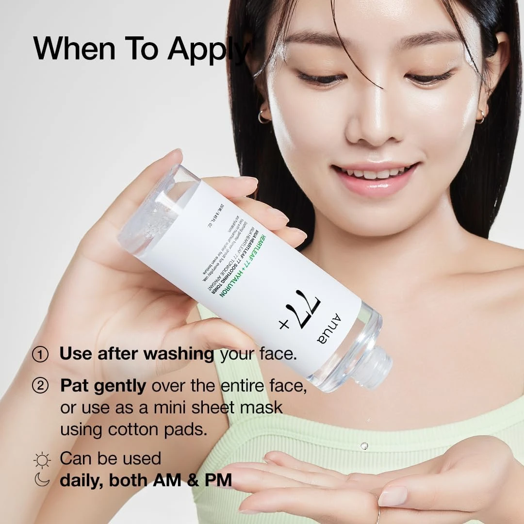 Anua Heartleaf 77% Soothing Toner I pH 5.5 Trouble Care, Calming Skin, Refreshin