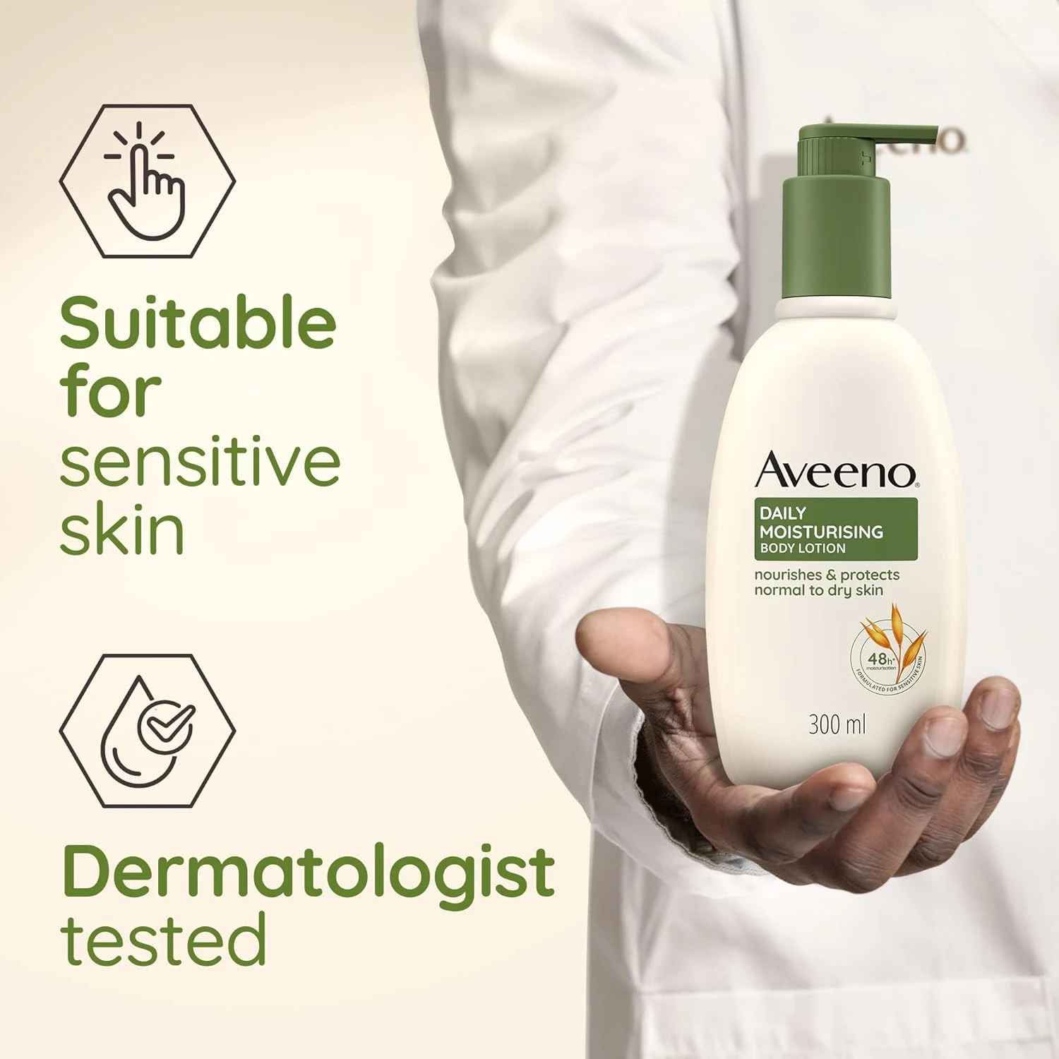 Aveeno Daily Moisturising Body Lotion, With Soothing Oats & Rich Emollients, Sui