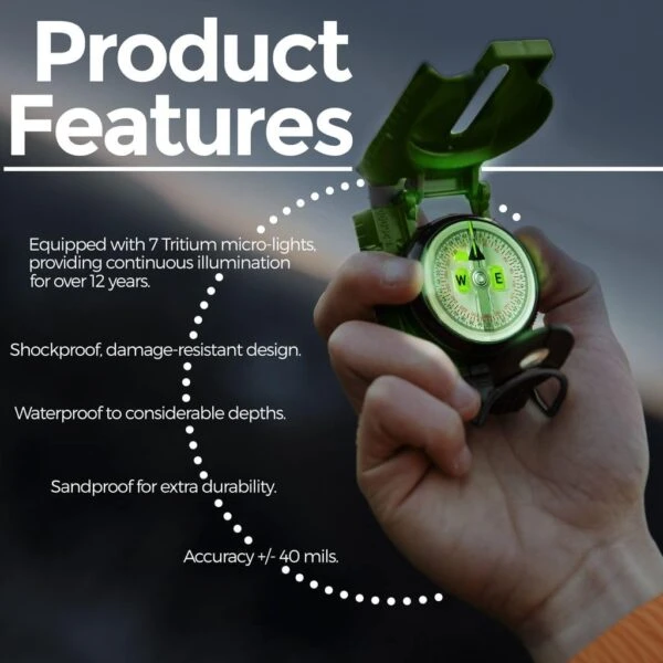 ROTHCO Cammenga 3H Cammenga G.I. Military Tritium Lensatic Compass