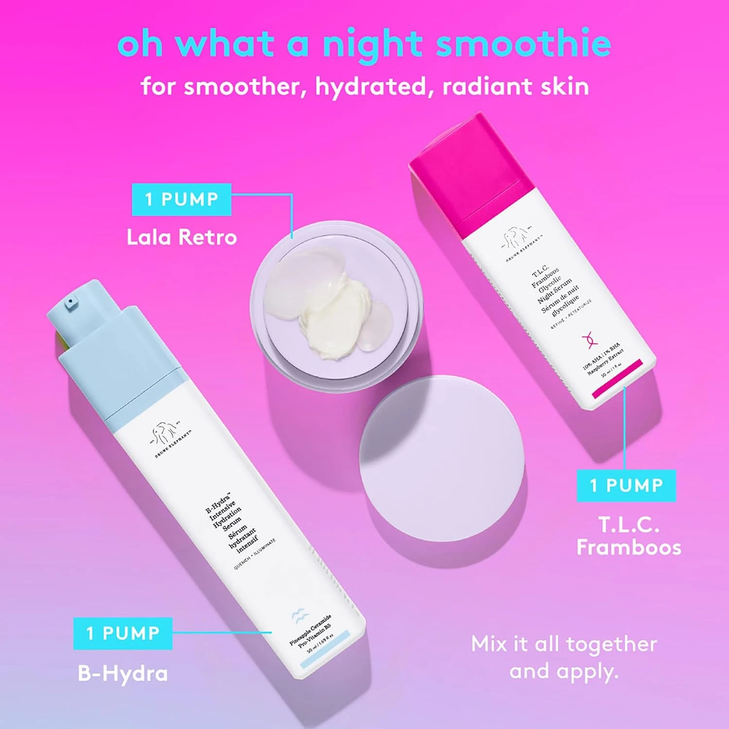 Drunk Elephant T.L.C. Framboos Glycolic Night Serum 30 ml