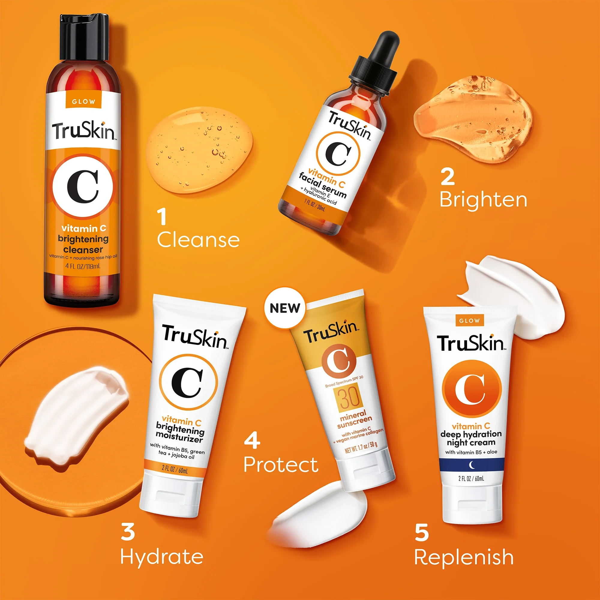 TruSkin Vitamin C Serum For Face – Anti Aging Formula with Vitamin C, Hyaluronic