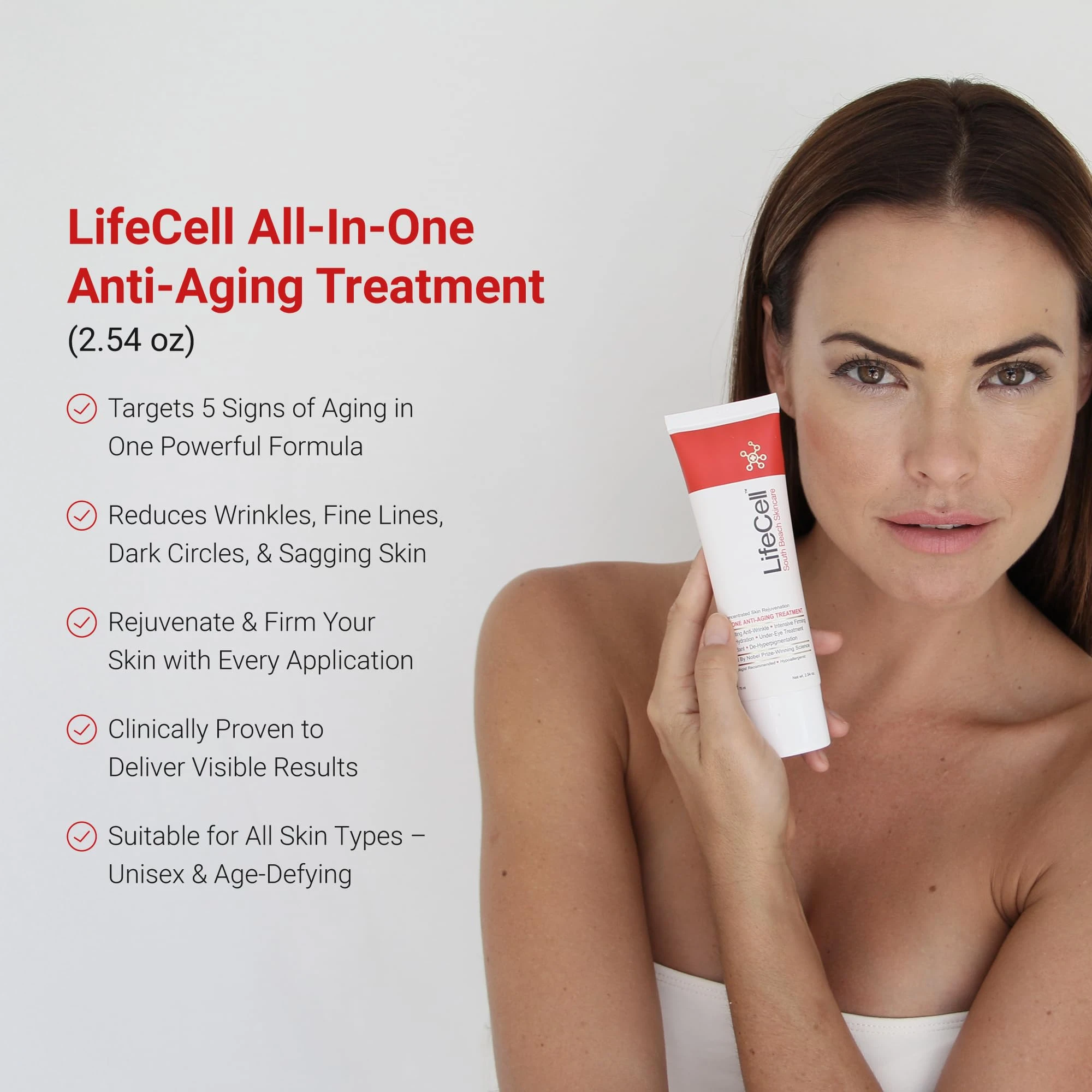 Lifecell (Life Cell) Anti Aging Wrinkle South Beach Skin Care 2.54oz