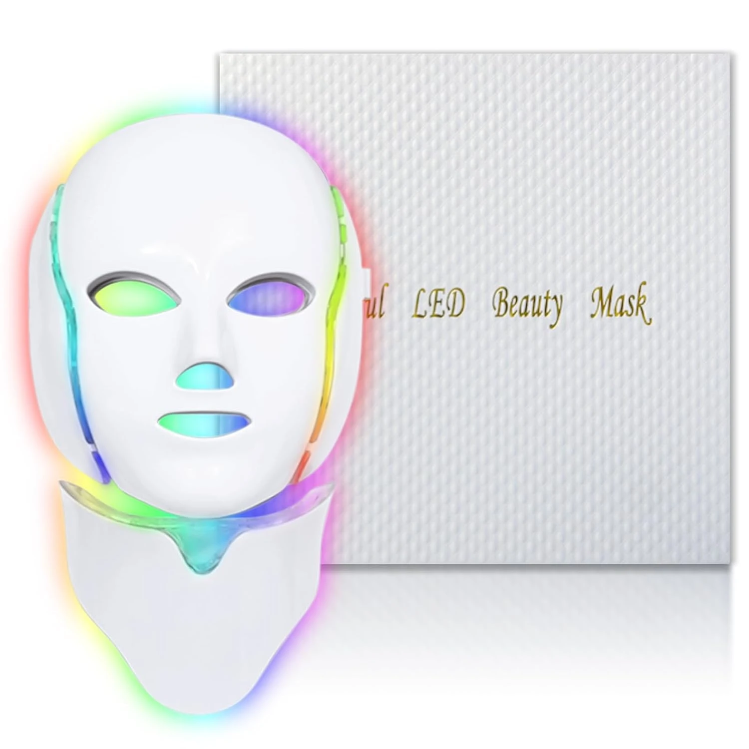 Red Light Therapy for Face, Led Face Mask Light Therapy, 7-1 Colors LED Facial S